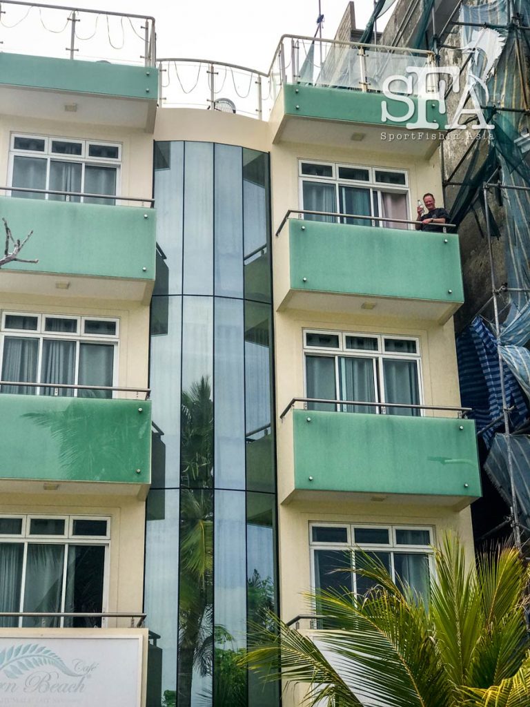 The hotel in Màle where we spent the first day