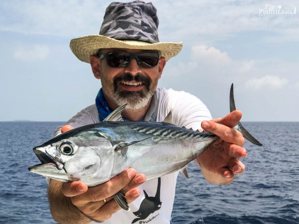 Stefan with a small tuna