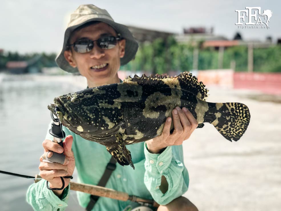 Mah with a grouper
